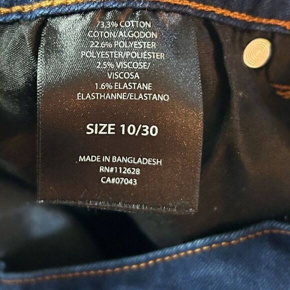 Tahari Kelly Mid-Rise Skinny Women Jeans Size 10/30 Dark Wash - Picture 10 of 13